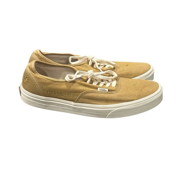 Vans Mustard Canvas Eco Skate Lace Up Sneakers Men's 11.5 Women's 13 - Picture 2 of 7